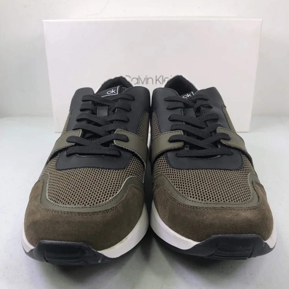 CALVIN Klein Dudley Silky Suede Smooth Calf Shoes